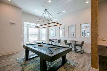 Resident lounge and billiards room with game collection